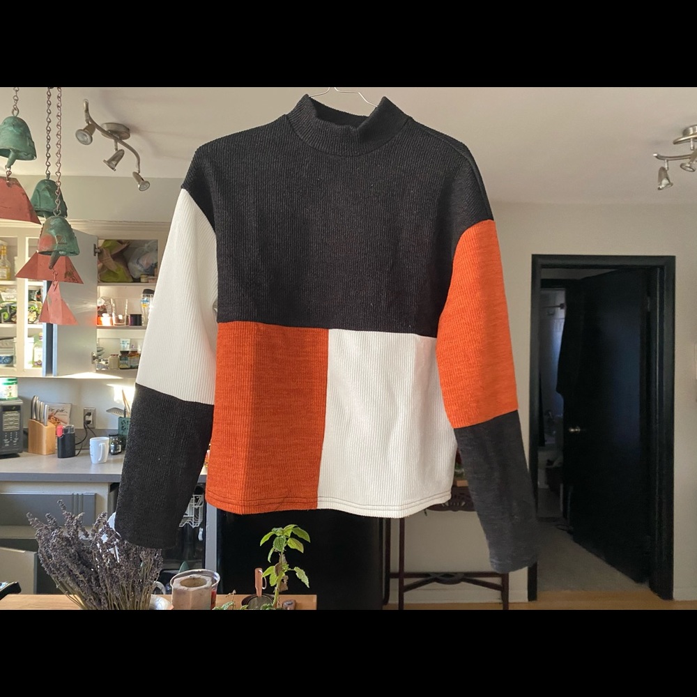 Pumpkin Spice Colorblock sweater
